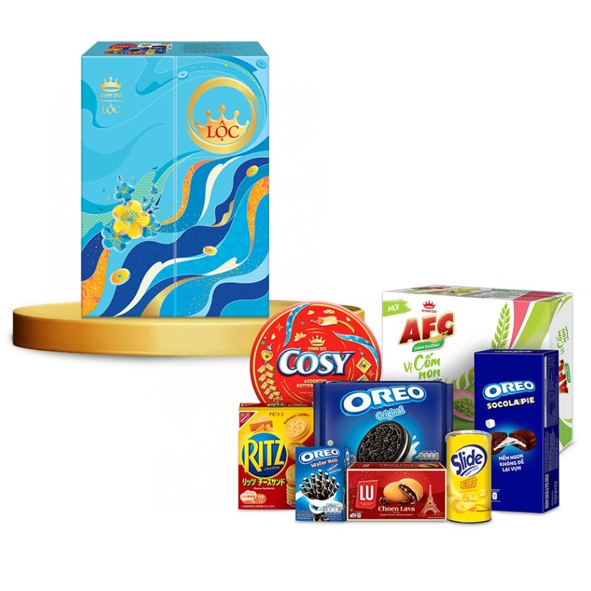[HÀNG TẾT] Hộp Quà Tết Kinh Đô Lộc Cát Tường 1057G