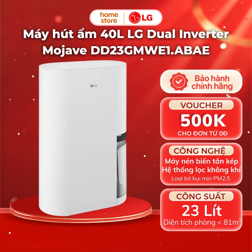 Máy hút ẩm LG Dual Inverter DD23GMWE1.ABAE