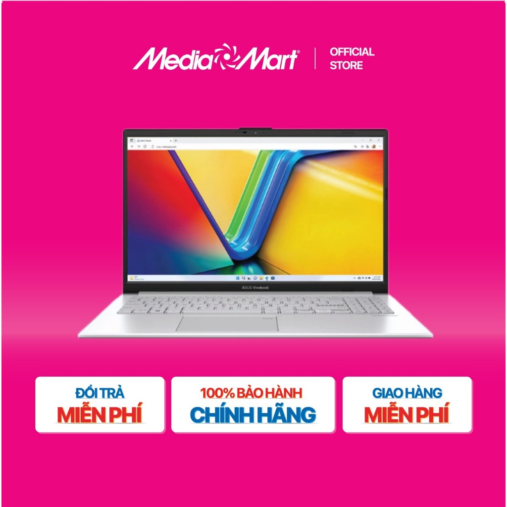 [MEDIAMART] - Laptop ASUS Vivobook Go E1504FA-BQ1150W /R5-7520U/16GB/512GB/15.6FHD/W11H - FREESHIP,B