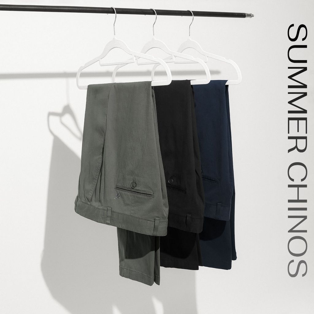 Quần kaki nam SLIMFIT CHINOS TORANO dáng basic túi chéo form chuẩn GABK014