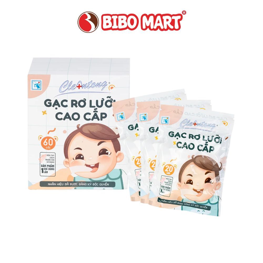 Gạc, rơ lưỡi cao cấp cho bé CleAntong, vệ sinh nướu miệng, hạn chế sâu răng