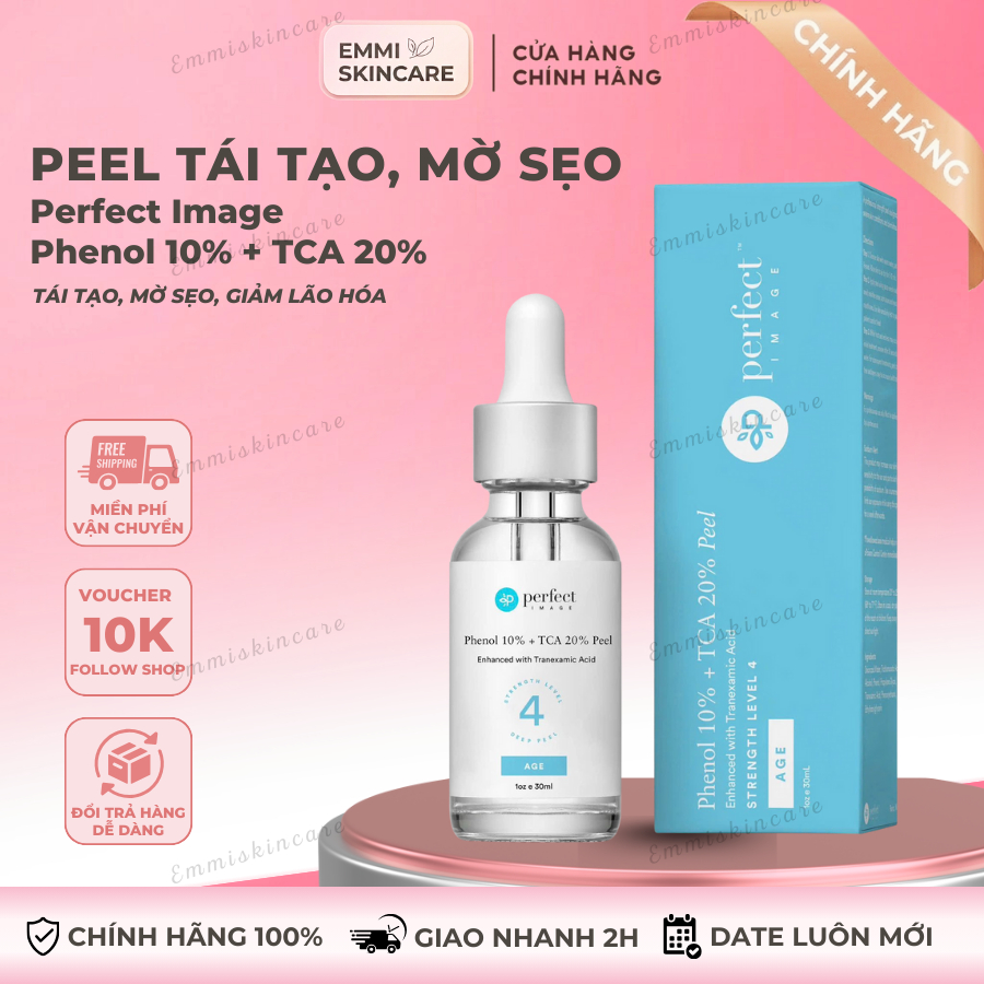 Tinh Chất Peel Perfect Image Phenol 10% + TCA 20% tái tạo da, mờ sẹo và giảm dấu hiệu lão hóa