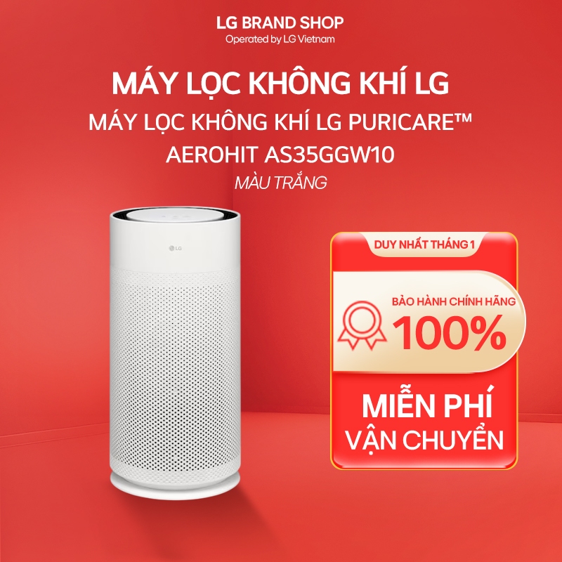 [Chỉ giao miền Bắc] Máy lọc không khí LG PuriCare™ AeroHit AS35GGW10