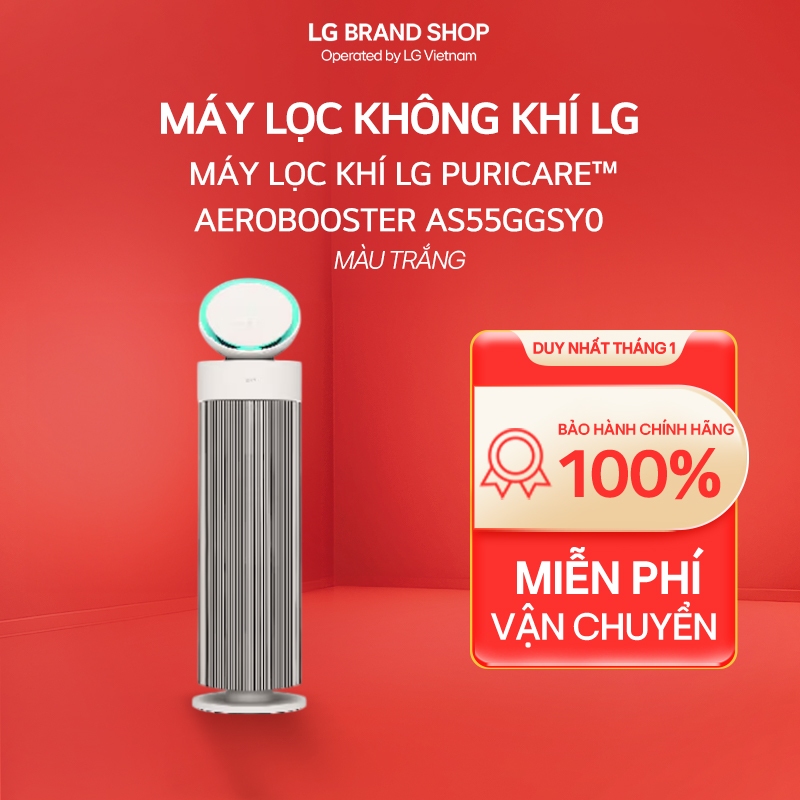 [Chỉ giao miền Bắc/Trung] AS55GGSY0.ABAE - Máy lọc khí LG PuriCare™ AeroBooster AS55GGSY0