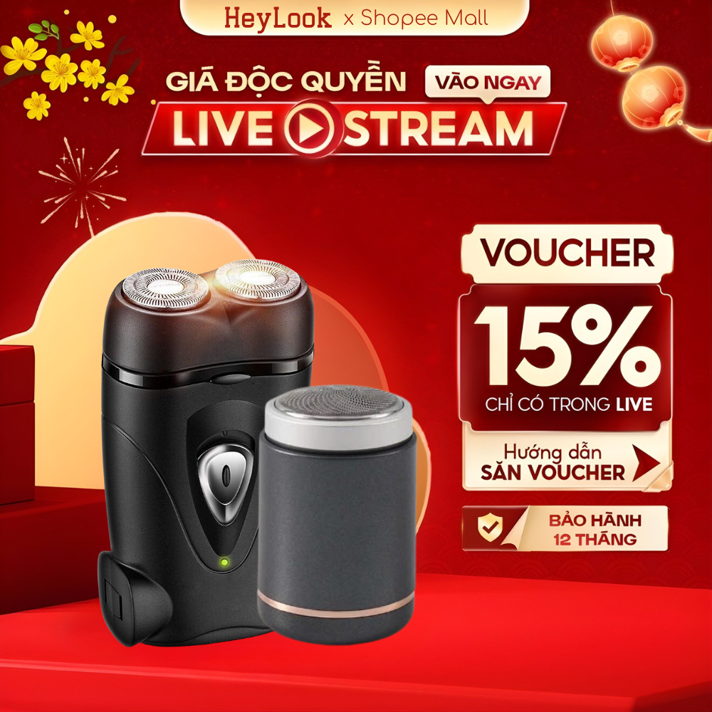 Máy Cạo Râu GODWELL Sạc Pin Thông Minh Lưỡi Dao Kép Tự Làm Sắc, Cạo Sạch Bền Bỉ