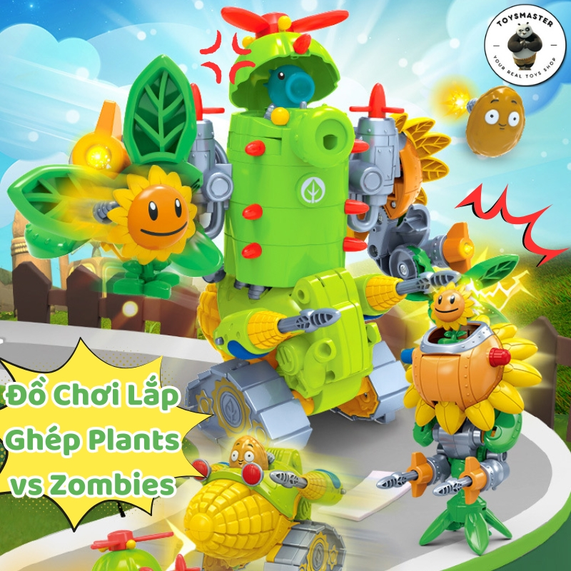 Đồ Chơi Mô Hình Plants vs Zombie Đại Chiến Hoa Quả Lắp Ráp Nhiều Hình Dạng - Đồ Chơi Lắp Ráp Nhân Vậ