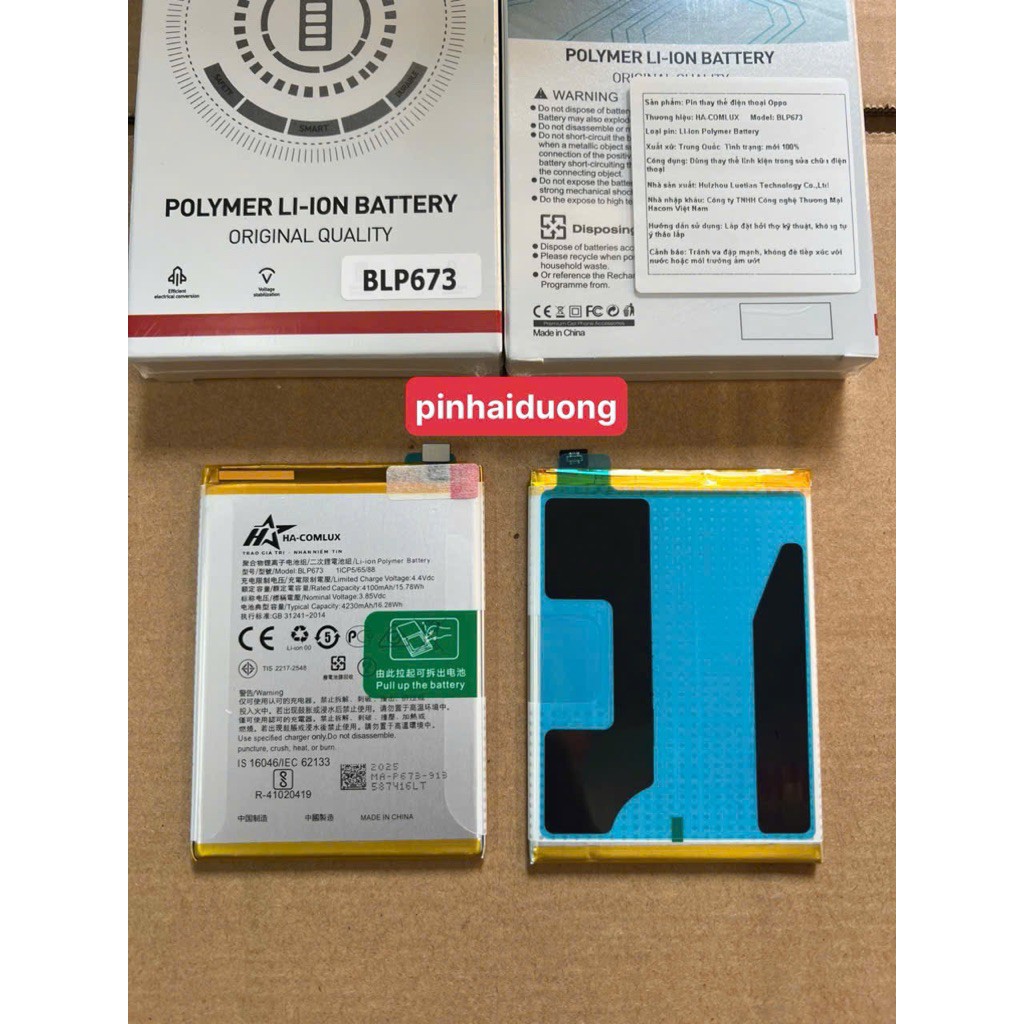 Pin BLP 673 chính hãng hacom