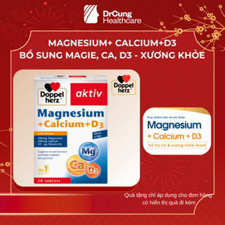 TPBVSK Magnesium Calcium D3 - Bổ Sung Canxi, Magie, Vitamin D3 Hỗ Trợ Xương Chắc Khỏe (Hộp 30 viên)