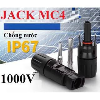 Combo 5 cái Cút nối MC4 1500V dây điện chuyên dụng cho cáp năng lượng mặt trời chống nước Jack kết nối MC4