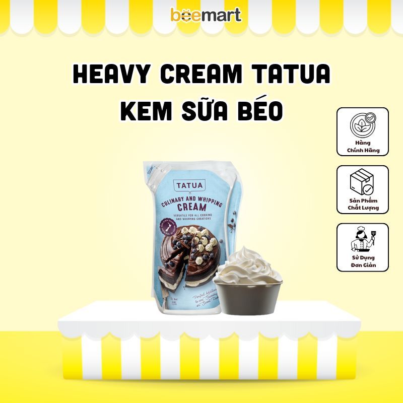 [Hàng Mới Về] Kem sữa béo HEAVY CREAM Tatua - Nguyên Túi 1L
