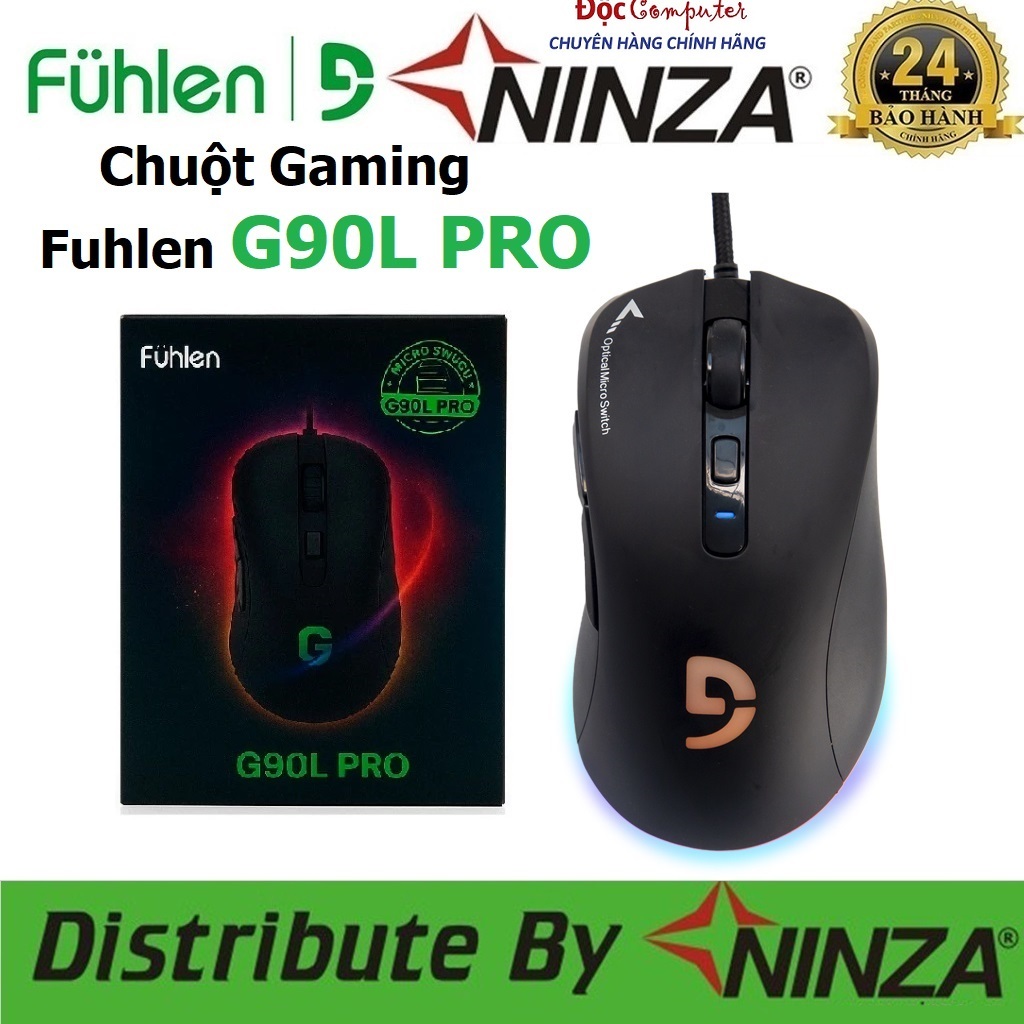Chuột Gaming Fuhlen G90 ProX ( Bản nâng cấp của Fuhlen G90 Pro ) Chính Hãng Ninza phân phối - Bảo Hà