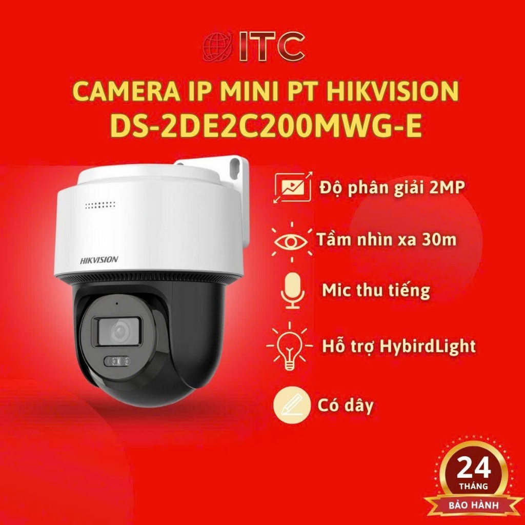 [ GIÁ RẺ ] Camera Hikvision DS-2DE2C400MWG-E 4MP PTZ Giám Sát Ban Đêm