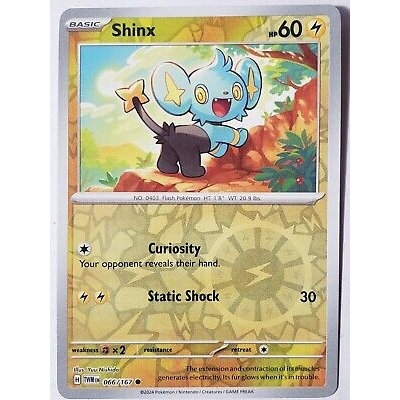 [Thẻ bài Pokemon EN] Shinx 066/167 Twilight Masquerade (TWM) Reverse Holo