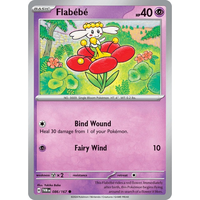[Thẻ bài Pokemon EN] Flabébé 086/167 Twilight Masquerade (TWM)