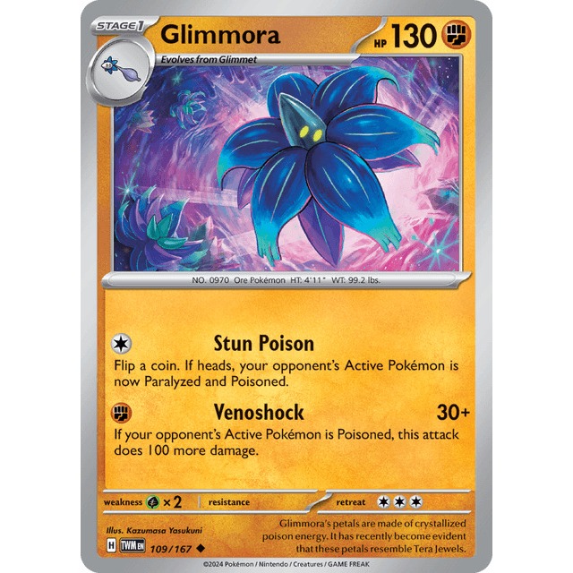 [Thẻ bài Pokemon EN] Glimmora 109/167 Twilight Masquerade (TWM)