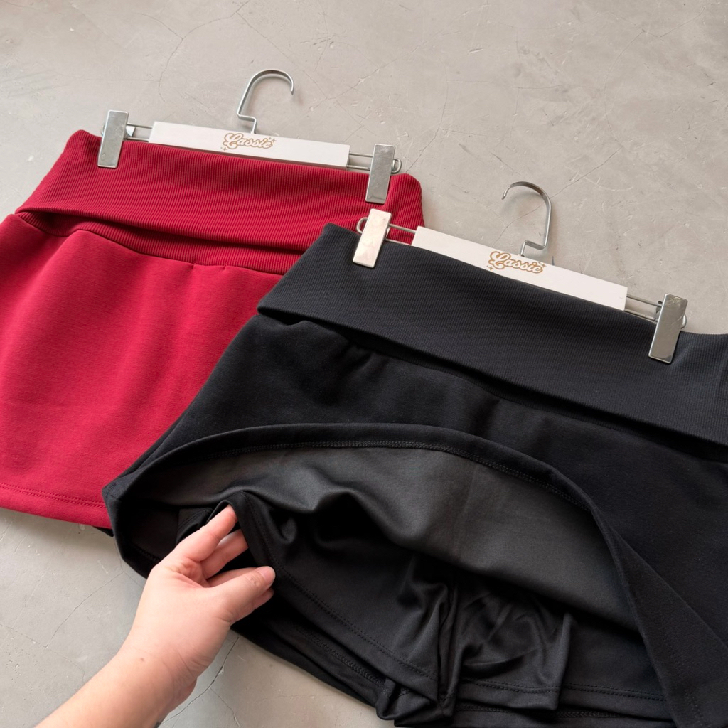 THE LASSIE| Chân váy nỉ chất dày dặn có lót bên trong - Bigsize| NỈ CHỮ A