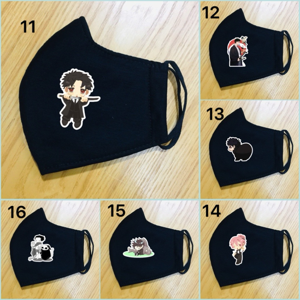 Khẩu trang hình Chihiro Rokuhira// khẩu trang kagurabachi Chihiro Rokuhira ,Hishaku ,Hiyuki Kagari