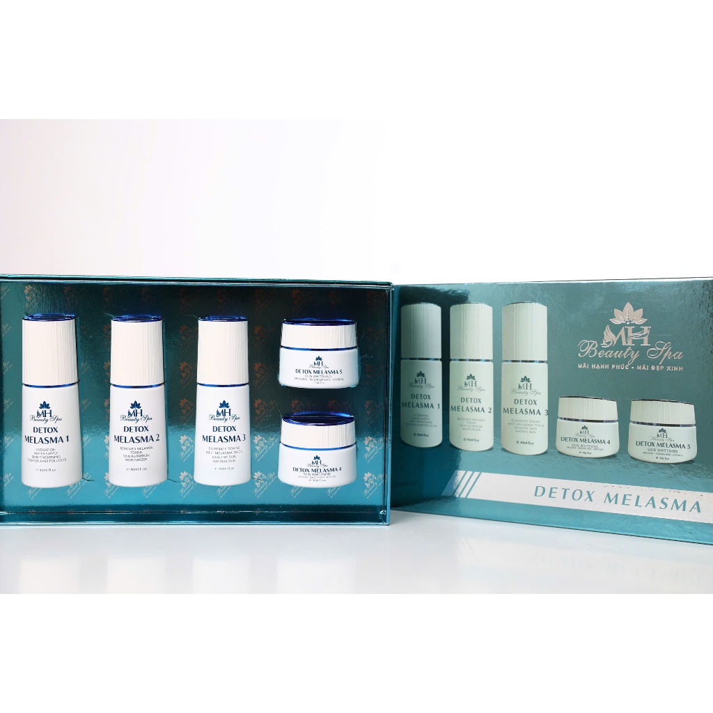 Bộ DETOX MELASMA Nám Không Bong MH Mờ Nám, Hạn Chế Xuất Hiện Nám, Tàn Nhang Và Tái Tạo Da