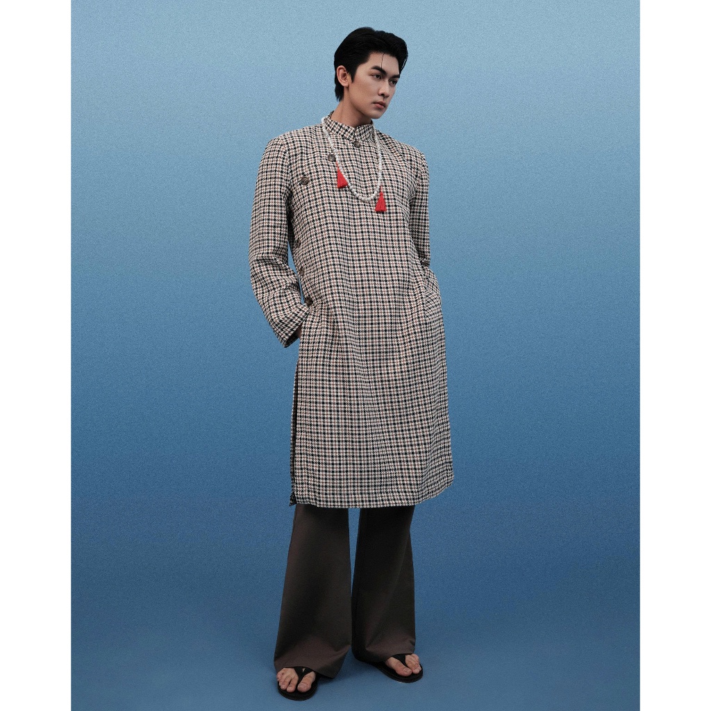 LASOL - AODAI TRẦM  - ÁO DÀI CÁCH TÂN HOẠ TIẾT