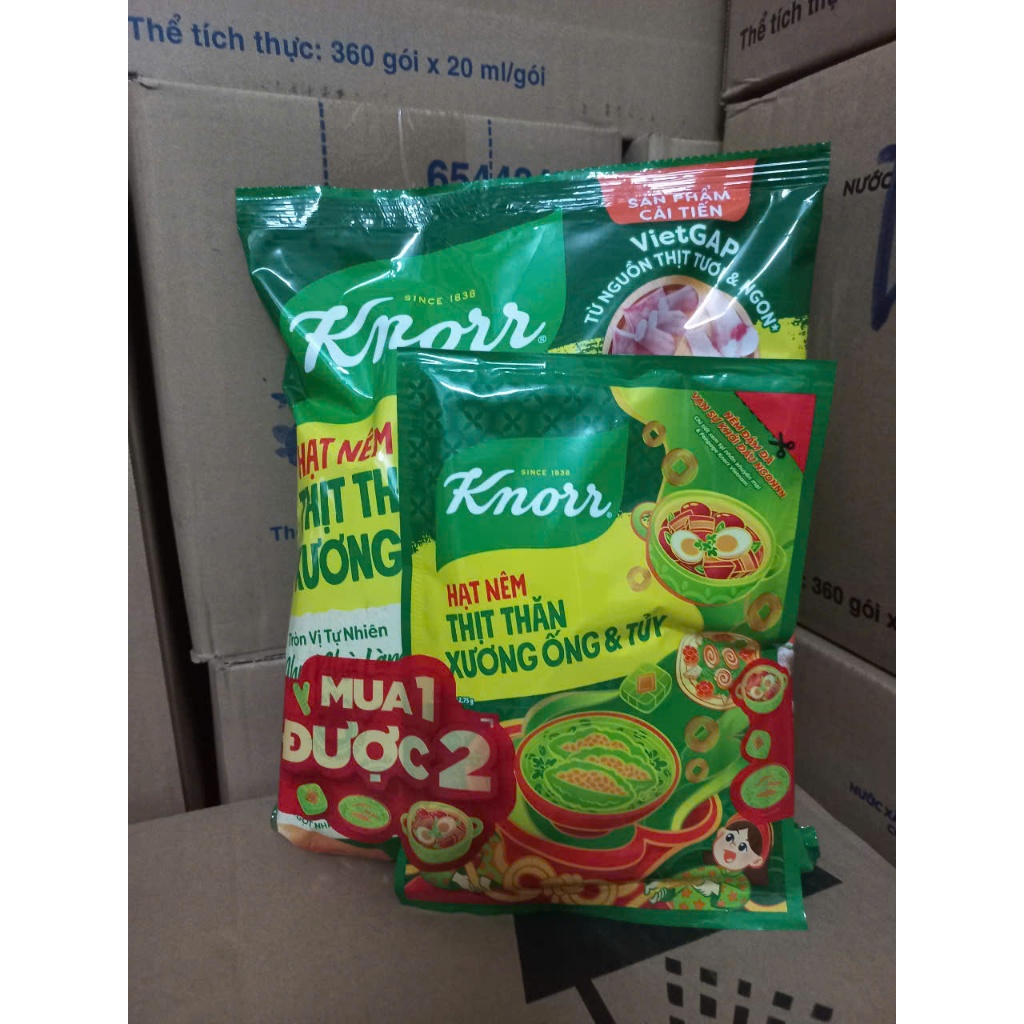 Hạt nêm Knorr 900g quà tặng ,HẠT NÊM KNORR GÓI 900G có tặng kèm, HẠT NÊM KNORR GÓI 900G có tặng kèm