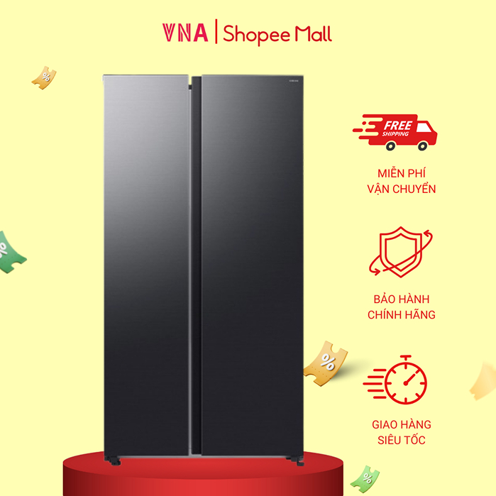 Tủ lạnh Samsung Inverter 655 lít Side By Side RS70F65Q3FSV