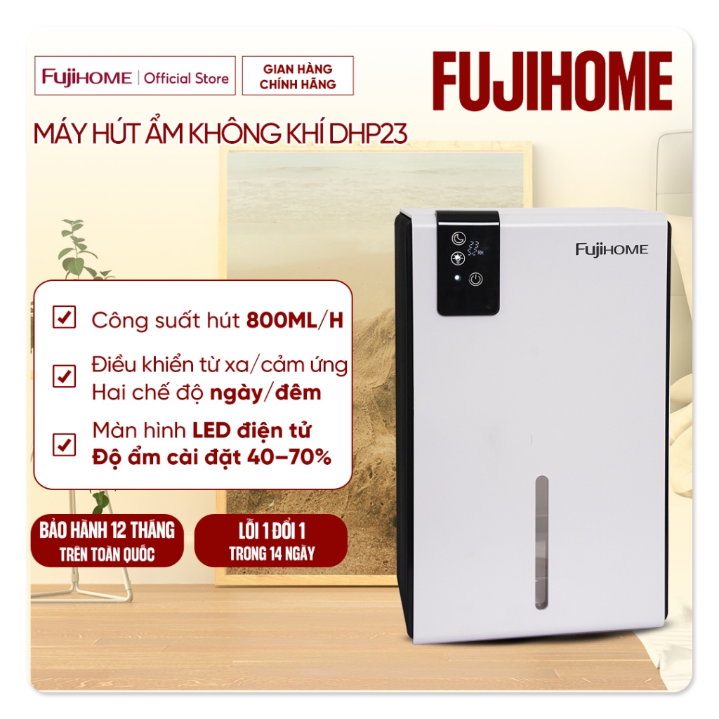 Máy hút ẩm mini Fujihome DHP23-MINI
