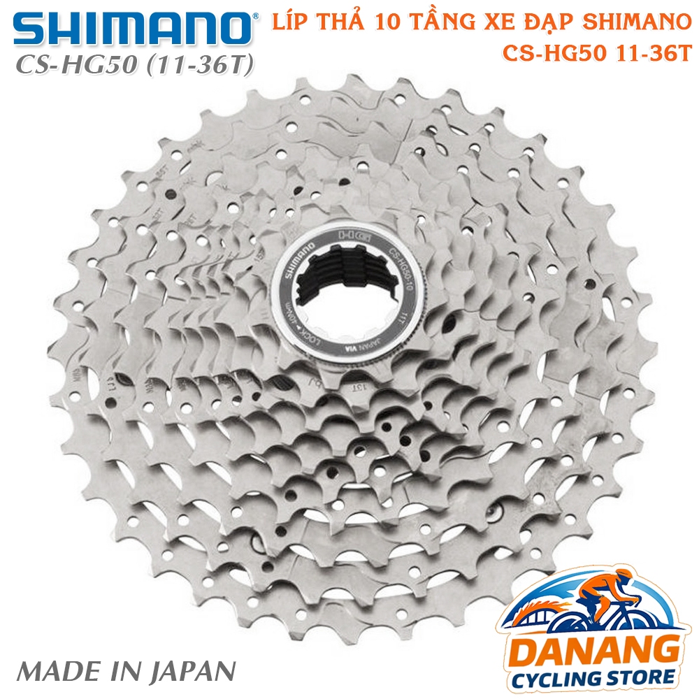 Líp Thả 10 Tầng (Cassette) Xe Đạp SHIMANO CS HG50 11-36T –  Chính Hãng, Không Hộp
