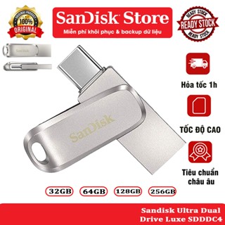 USB 3.2 OTG SanDisk Ultra Dual Drive Luxe SDDDC4-G46 upto 400MB/s 32GB/64GB/128G/256GB Bảo hành 5năm