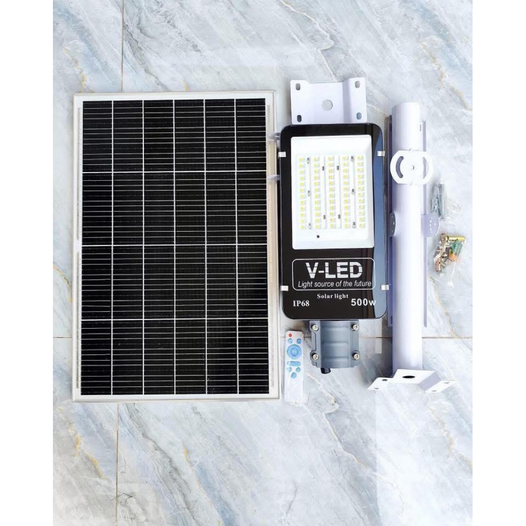 Đèn pha năng lượng mặt trời 500w, ngoài trời. kháng nước ip68