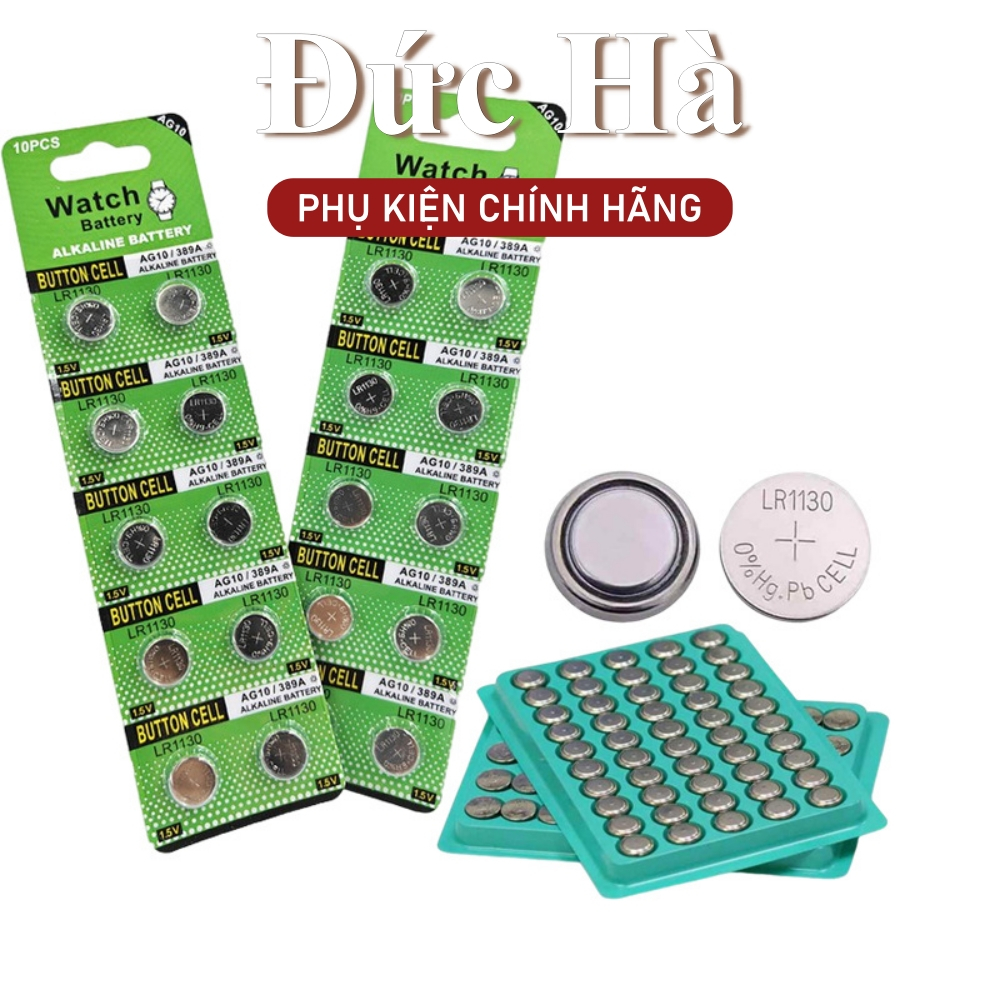 Vỉ 10 Viên Pin TIANQIU AG13 / Lr44, AG10 / Lr1130, Ag3 / Lr41, Ag1 / Lr621 Chính Hãng Tốt | Đức Hà 0