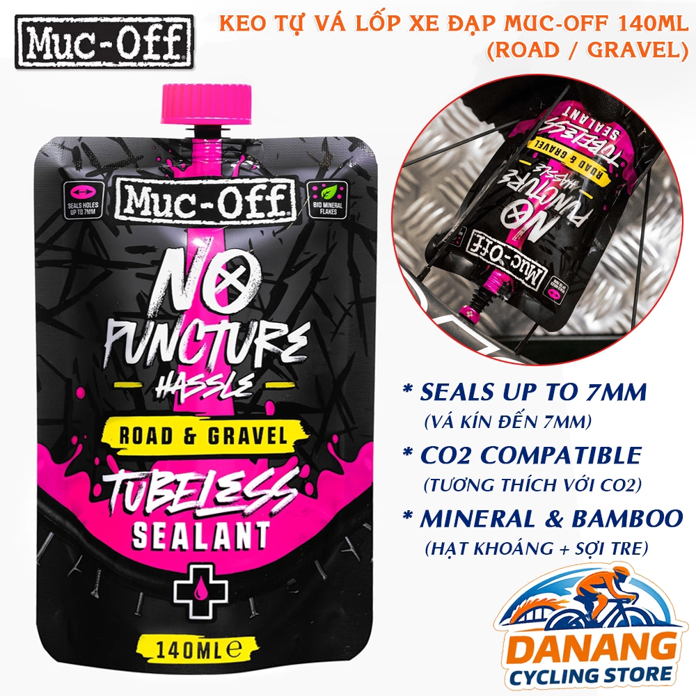 Keo Tự Vá Lốp Không Ruột Muc-Off Road & Gravel – Tubeless Sealant 140ml