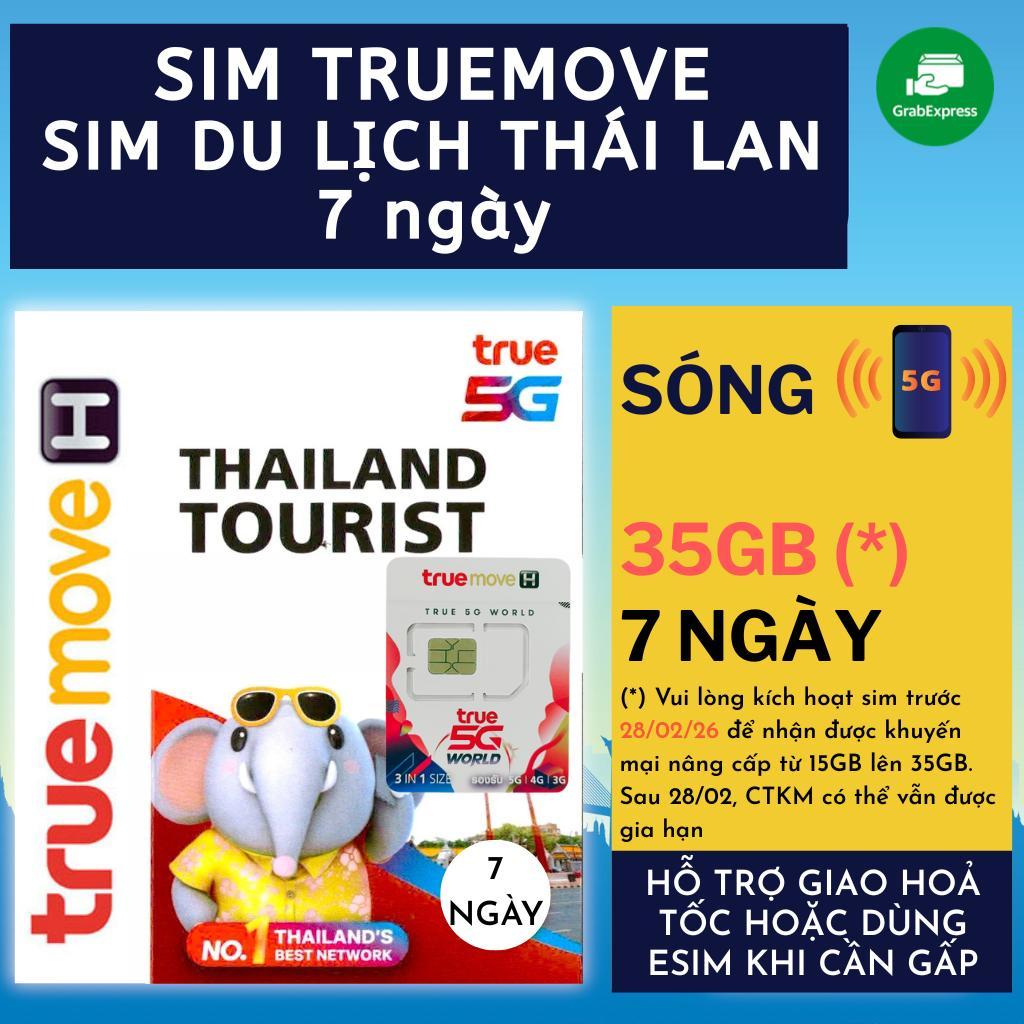 SIM DU LỊCH THÁI LAN TRUEMOVE CMLINK 15GB - 50GB TỐC ĐỘ CAO 10 NGÀY SÓNG MẠNH TOÀN QUỐC
