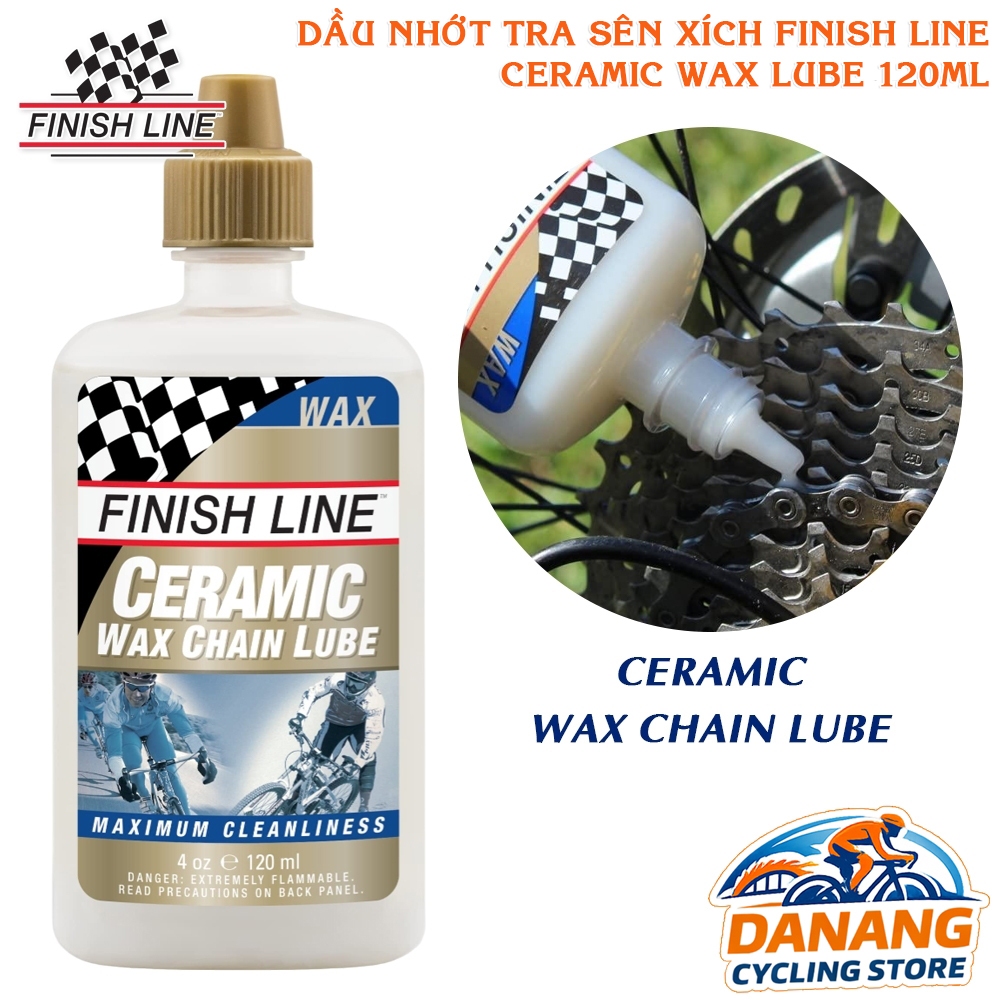 Dầu nhớt tra sên xích líp xe đạpFINISH LINE Ceramic Wax Lube 120ml - Chính Hãng