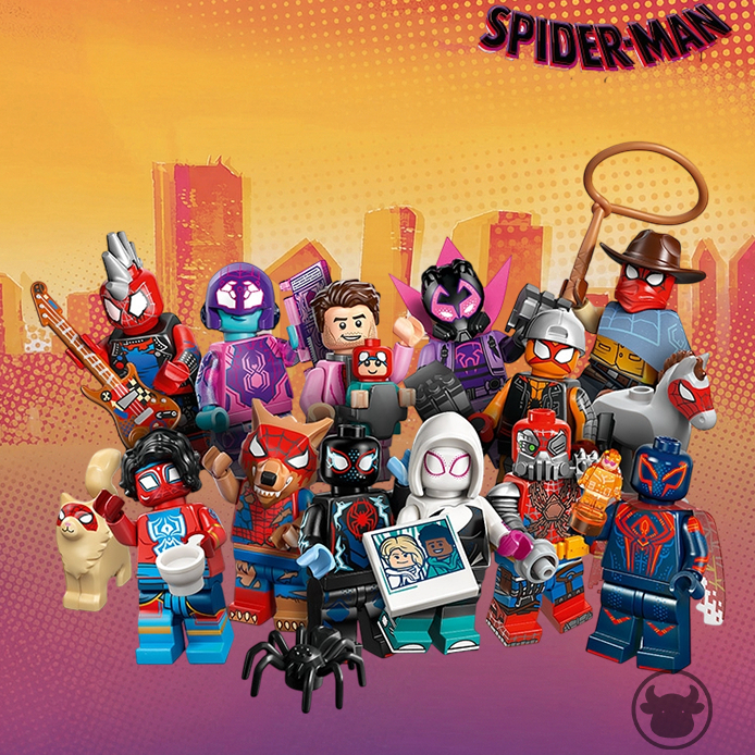 [Trọn bộ - 12 nhân vật] Bộ nhân vật Lego 71050  - Spider-Man Across the Spider-Verse
