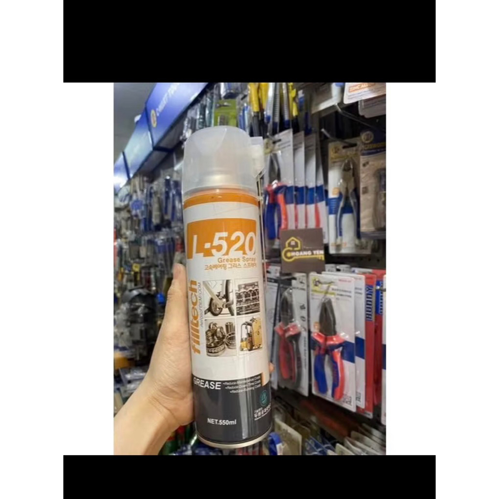 Xịt mỡ bôi trơn chịu nhiệt Hàn Quốc Filltech L520(550ml)