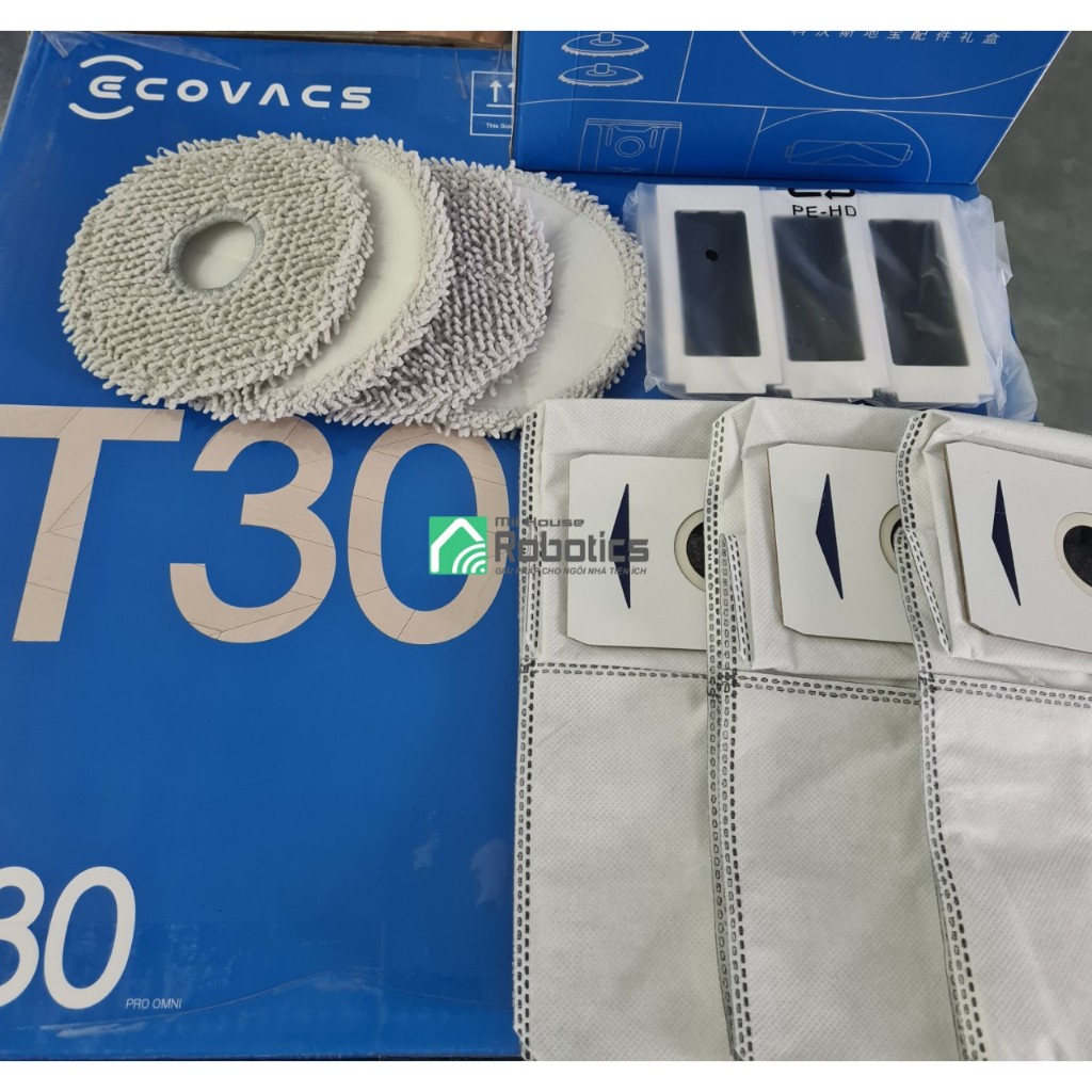 💙(Chính hãng) Phụ kiện Ecovacs T30 Pro Omni / T30S Pro Omni / T30S KR / T30S Combo