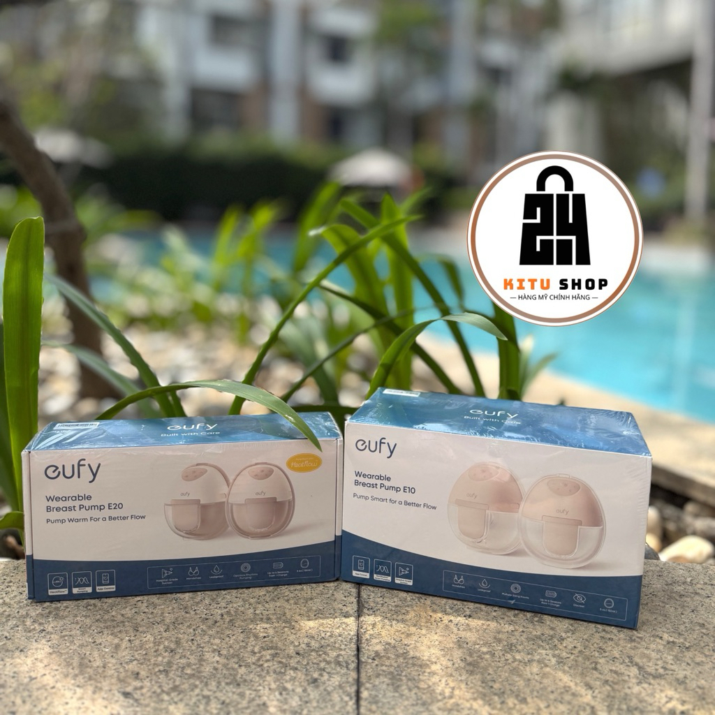 [Hàng Mỹ-Không bảo hành-Đọc kĩ lư ý] Máy hút sữa Eufy E20 E10 xách tay từ Mỹ