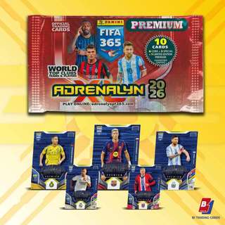 Premium Packet (Gói Thẻ Cao Cấp) - Panini Adrenalyn XL FIFA 365 2026 - Thẻ Cầu Thủ Chính Hãng