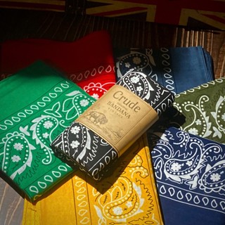 Khăn Bandana Vuông Cotton 55x55cm – Phong Cách Paisley Cổ điển Cho Nam & Nữ | Crude Vietnam