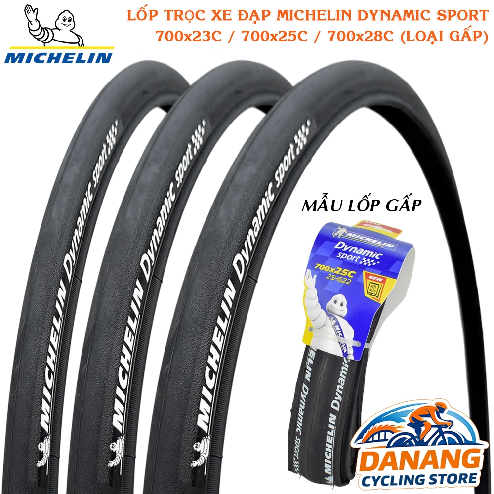 Vỏ Gấp Trơn Xe Đạp Road Michelin Dynamic Sport 700x23C 25C 28C