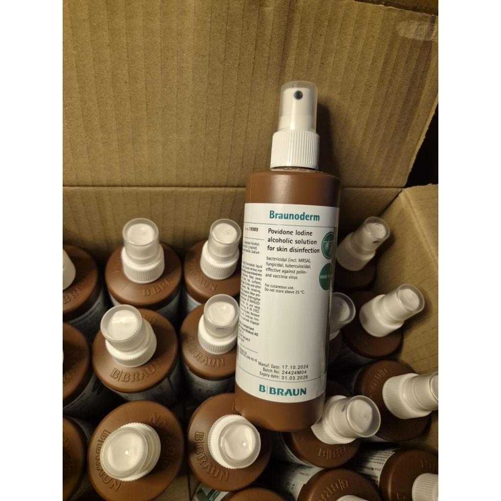 05 chai Dung dịch sát trùng da nhanh Braunoderm 250ml