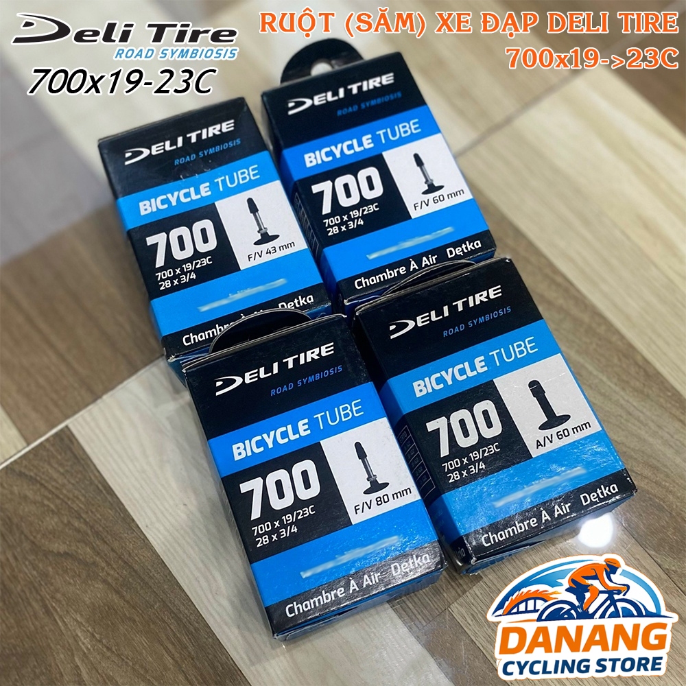 Ruột Săm Xe Đạp Deli Tire 700x19–>23C Cho Xe Road