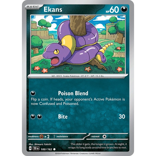 [Thẻ bài Pokemon EN] Ekans 100/162 Temporal Forces (TEF)