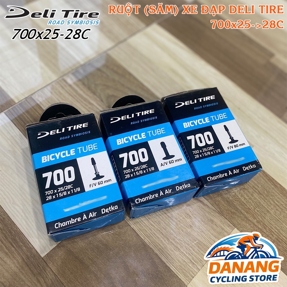 Ruột Săm Xe Đạp Deli Tire 700x25–>28C Cho Xe Road