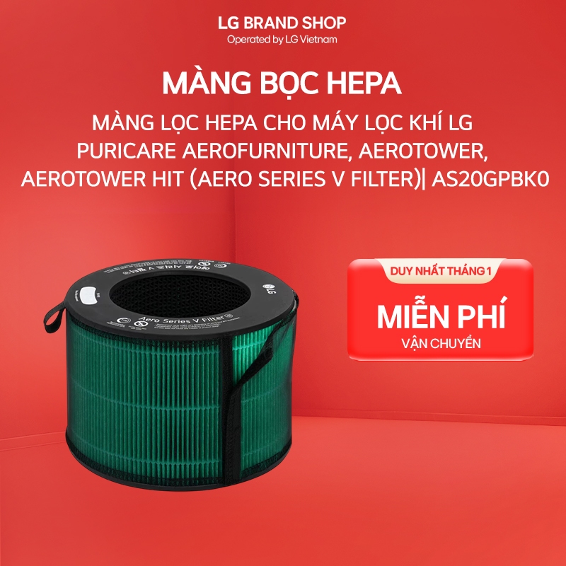 Màng lọc HEPA cho máy lọc khí LG PuriCare AeroFurniture, AeroTower, AeroTower Hit (Aero series V Fil