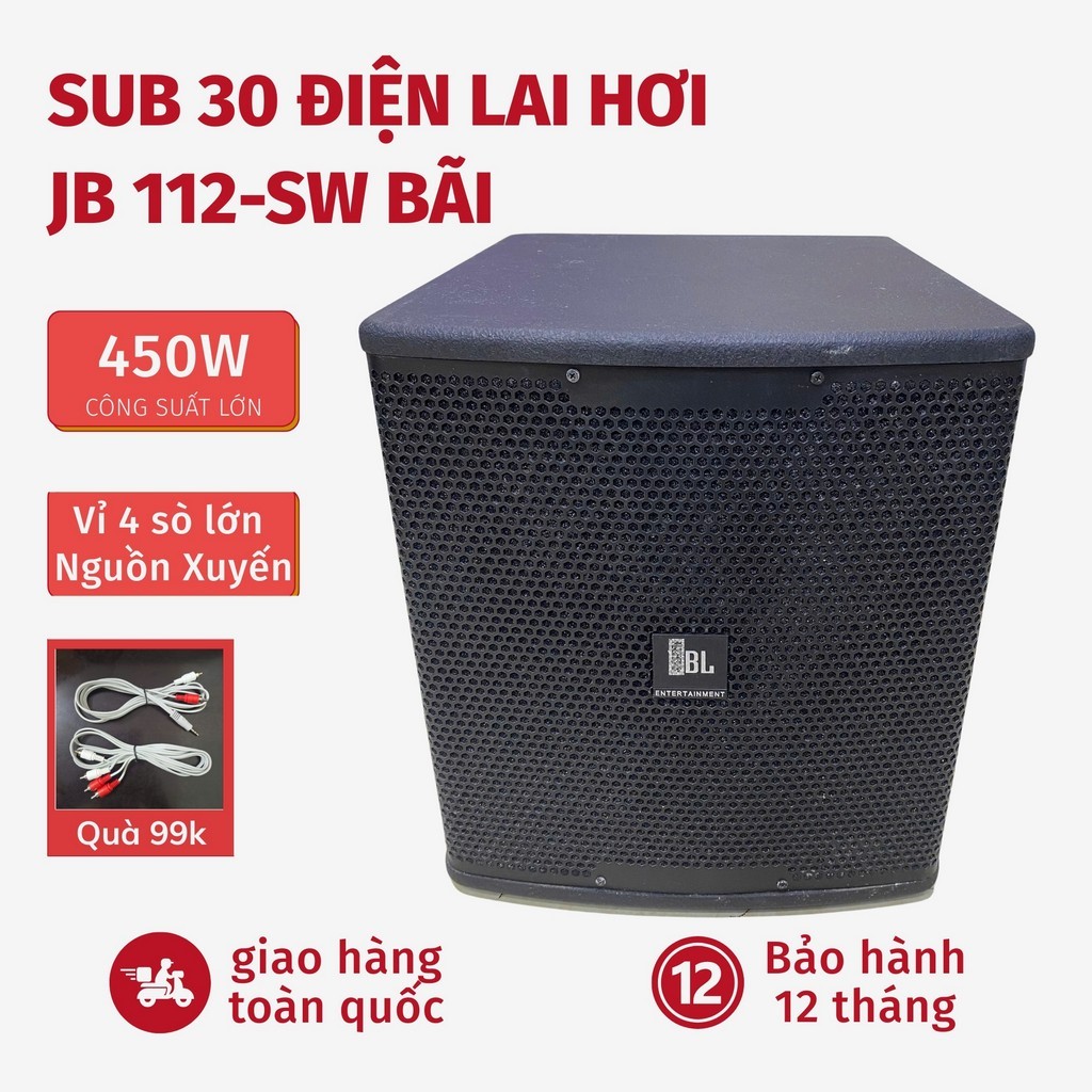 Loa Siêu Trầm Bass 30 JB Hàng Bãi Cao Cấp Nguồn Xuyến 450W (Tặng Dây AV), Sub Điện Lai Hơi Karaoke