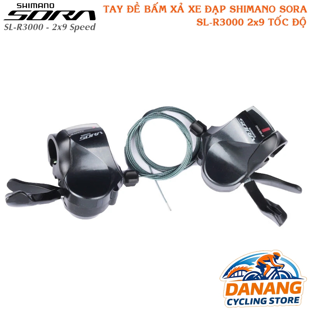 Tay đề bấm xả xe đạp SHIMANO Sora SL R3000 2x9 Tốc Độ - Chính Hãng