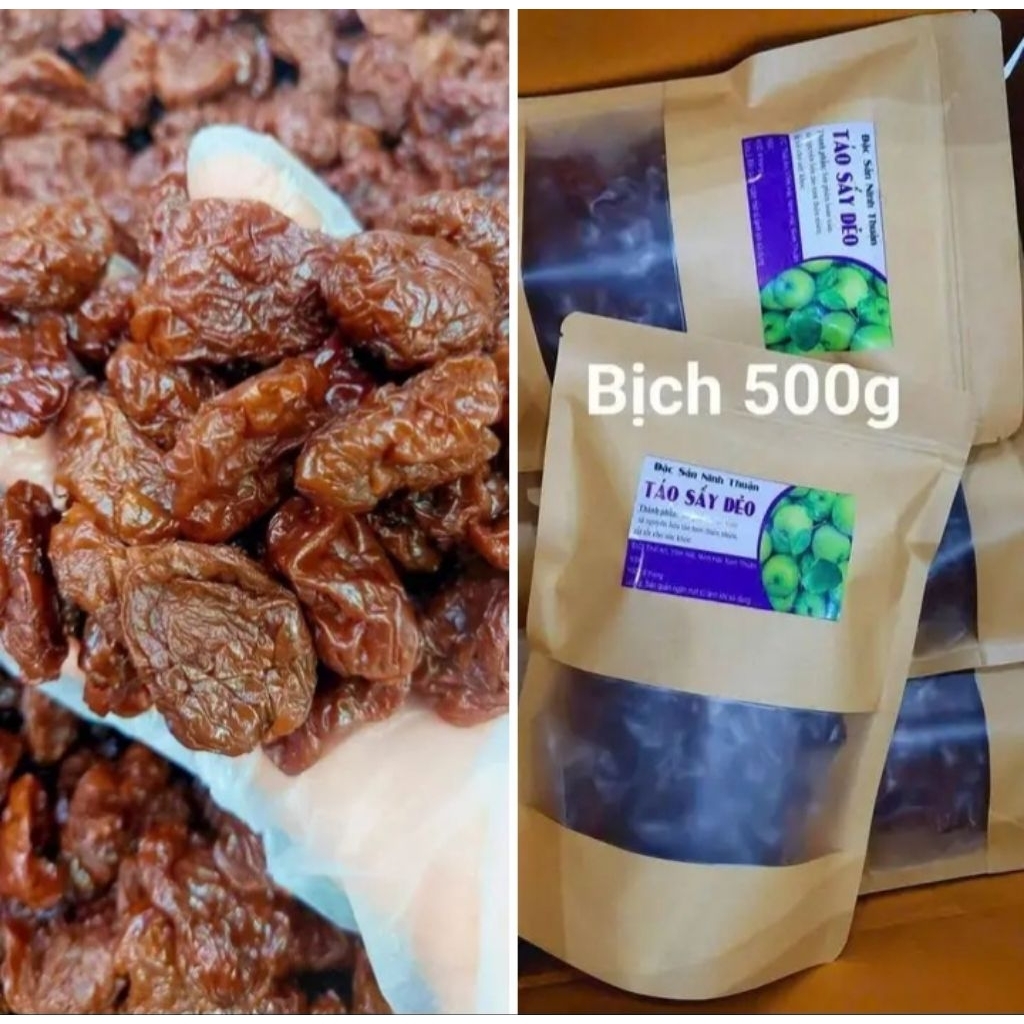 Táo xanh Ninh Thuận tách hạt sấy dẻo thủ công ít ngọt