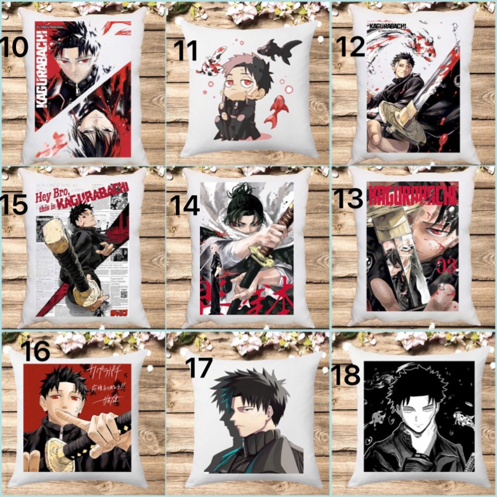 Gối ôm kagurabachi 50cm / gối hình Chihiro Rokuhira ,Hishaku ,Hiyuki Kagari