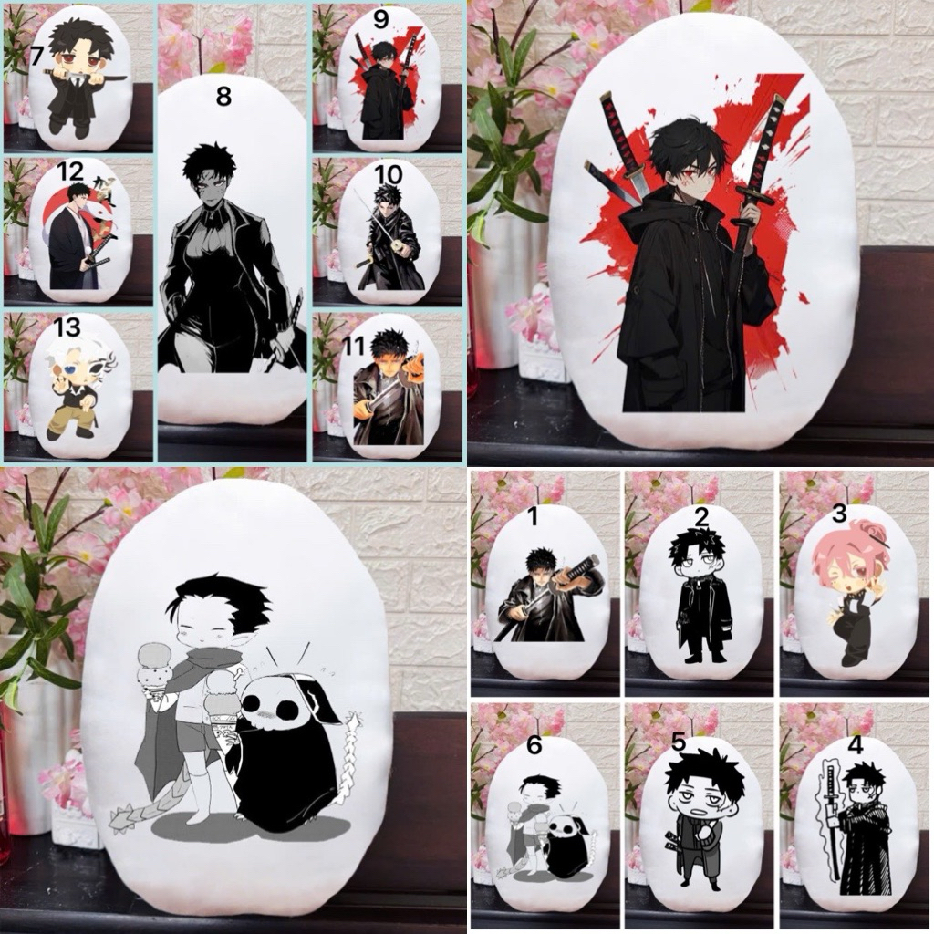 Gấu ôm anime kagurabachi / gấu hình Chihiro Rokuhira ,Hishaku ,Hiyuki Kagari